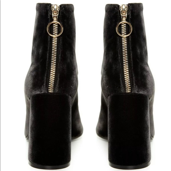 Stella McCartney Velvet Suede Block Black Boots size woman US 9 (euro 40) w/ box - Picture 9 of 11